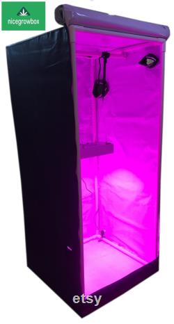 1000W LED Reflective Hydroponics Grow Box Tent Room 30 x30 x70 White KIT