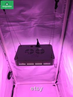 1000W LED Reflective Hydroponics Grow Box Tent Room 30 x30 x70 White KIT