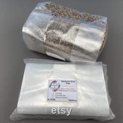 1000 Pcs. Mushroom Grow Bags for Mushroom Spawn and Substrates 20cm x 12cm x 50cm, 6MIL Thickness, 0.2 m Filter Patch