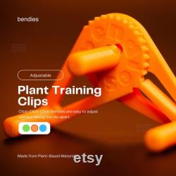 100 Bendies Adjustable Plant Training Clips Plant Stem Benders for Low Stress Training LST Hydroponic Grow