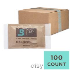 100x BOVEDA 62 (67 gram) 2-Way Humidity Control Packs Individually Overwrapped To Last Bulk