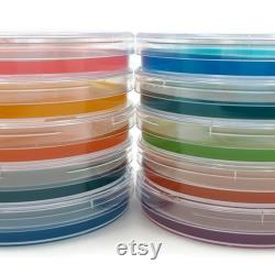 10 Malt Agar Petri Dishes, Assorted Color Sterilized Agar Plates, Individually Packaged 10 Precut Parafilm for Wrapping