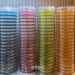 10 Malt Agar Petri Dishes, Assorted Color Sterilized Agar Plates, Individually Packaged 10 Precut Parafilm for Wrapping