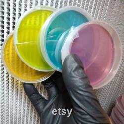 10 Malt Agar Petri Dishes, Assorted Color Sterilized Agar Plates, Individually Packaged 10 Precut Parafilm for Wrapping