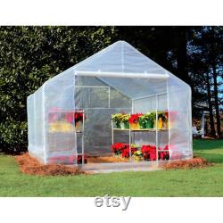 10 ft x 10 ft Greenhouse, White