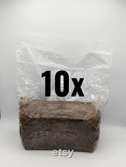 10 x 6lb Master's Mix Sterilized Supplemented Hardwood Substrate 0.5 Micron Filter Patch Bags