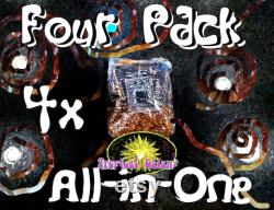 10x All in One Mushroom Grow Bags, Manure Lovers, Sterilized Grain with Coco Coir Compost Substrate, (everything but the spores)