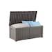 120 Gallon Outdoor Deck Box Storage For Outdoor Pillows, Pool Toys, Garden Tools, Furniture And Sports Equipment Water-resistant Grey