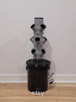 12 Plant Hydroponic Tower Self-Watering Hydroponic Tower System Kit Outdoor and Indoor