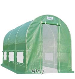 12 X 7 X 7 Portable Greenhouse Large Walk-in Green Garden Hot House