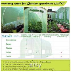12 X 7 X 7 Portable Greenhouse Large Walk-in Green Garden Hot House
