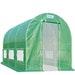 12' X 7' X 7' Portable Greenhouse Large Walk-in Green Garden Hot House