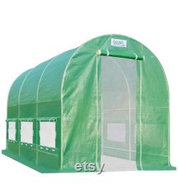 12' x 7' x 7' portable greenhouse large walk-in green garden hot house
