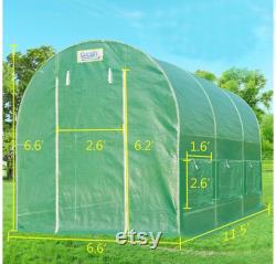 12' x 7' x 7' portable greenhouse large walk-in green garden hot house