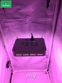 1500W LED Reflective Hydroponics Grow Box Tent Room 48 x48 x80 White KIT