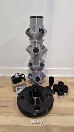16 Plant Hydroponic Tower Self-Watering Hydroponic Tower System Kit Outdoor and Indoor