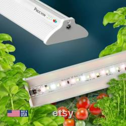 17 Happy Leaf LED, Full Spectrum Grow Light, USA Made, Perfect for Microgreens, Hydroponics, Seed Starting, Full Flower,