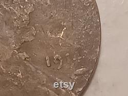 1914 USA Lincoln Wheat Cent Penny Error