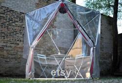 1V Geodesic Dome Igloo, Greenhouse, Isolation Tent for Outdoor Patios and Gardens