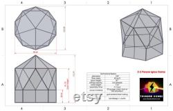 1V Geodesic Dome Igloo, Greenhouse, Isolation Tent for Outdoor Patios and Gardens