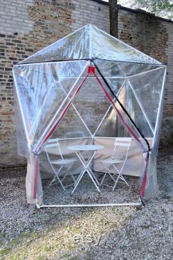 1V Geodesic Dome Igloo, Greenhouse, Isolation Tent for Outdoor Patios and Gardens