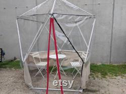 1V Geodesic Dome Igloo, Greenhouse, Isolation Tent for Outdoor Patios and Gardens