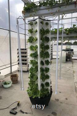 2023 hydroponic system New agricultural greenhouse rotary aeroponic Tower garden vertical