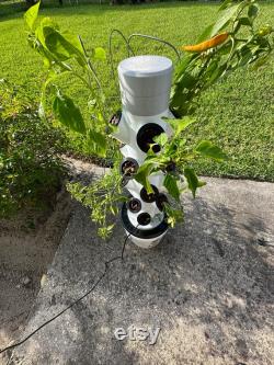 20 Pod Home Garden 3D Printed Modular Hydroponic 4ft Tower