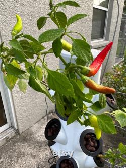 20 Pod Home Garden 3D Printed Modular Hydroponic 4ft Tower