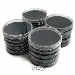 20 Pre-Poured Black Agar Plates, Activated Charcoal Agar Petri Dishes, Sterilized Agar Plates Individually Packaged, Parafilm Supplied