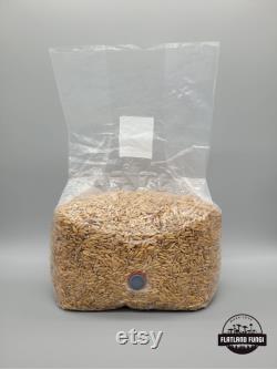 25 LB Spawn and Liquid Culture Bundle Sterile Injection Port Choose Rye, Oat, Millet