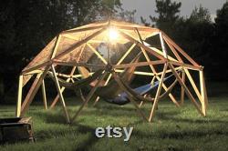 2V Geodesic Dome Hub Brackets DIY Kit Metal Connectors to make Igloo, Greenhouse, Glamping Tent