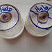 2 Pack Of Halo Brand Prints On Glass Jars And A 5 Pack Of Halo Brand Syringes