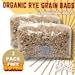 2x Sterilized Rye Grain Bags, 2 Lbs. Each, 4 Lbs. Total, Organic Rye Berry Mushroom Grain Substrate, Rtv Ship