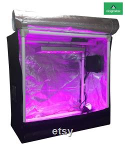 300W Reflective Hydroponics Grow Box Tent FULL SET 24x12x24 in MYLAR