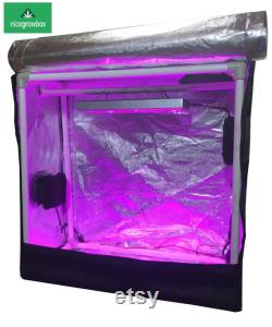 300W Reflective Hydroponics Grow Box Tent FULL SET 24x12x24 in MYLAR