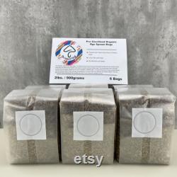 30 lbs. Pre-Sterilized Rye Grain Spawn Bags for Mushroom Growing 15x Rye Grain Mushroom Spawn Bags, 2 Pounds Each