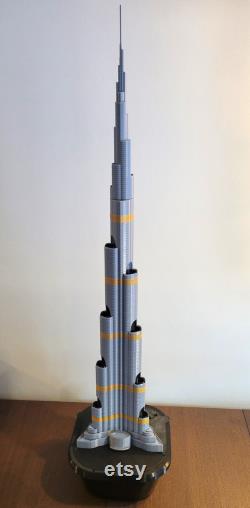 3D Printed Burj Khalifa Inspired Hydroponics Tower pump grow plugs nutrient solution basin