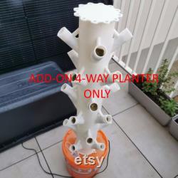 3D Printed Vertical hydroponics tower ADD ON layers (6 pieces) 725MM height