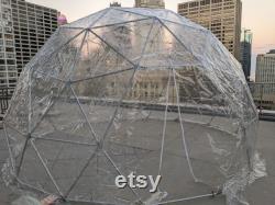 3V geodesic dome with cover 5 meter 16ft. Glamping tent patio igloo bubble