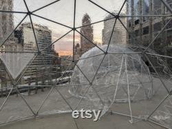 3V geodesic dome with cover 5 meter 16ft. Glamping tent patio igloo bubble