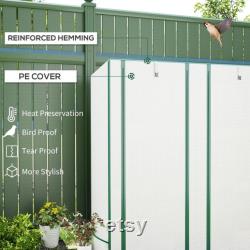 3 Tier Portable Greenhouse with PE Cover, Mini Indoor Outdoor Plant Stand, Roll-Up Door, Steel Frame, Small Garden Grow House 152x144x48 cm