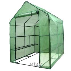 3 Tiers Greenhouse Portable Mini Walk In Outdoor Mini Planter House 8 Shelves Garden Planter Flower House Small Indoor Greenhouse