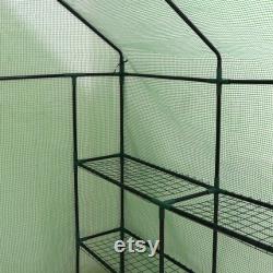 3 Tiers Greenhouse Portable Mini Walk In Outdoor Mini Planter House 8 Shelves Garden Planter Flower House Small Indoor Greenhouse