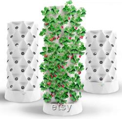 40 pot Vertical Farming with Hydroponic aeroponic growing system Garden Tower full package ready to grow