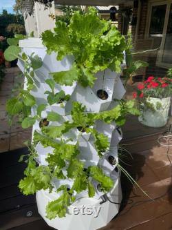 48 Plants Vertical Hydroponic, Aeroponics Grow Tower Indoor Outdoor Garden System