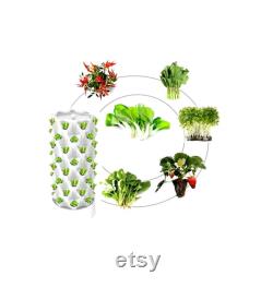 48 Plants Vertical Hydroponic, Aeroponics Grow Tower Indoor Outdoor Garden System