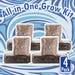 4 Pack All-in-one Mushroom Grow Kit 6 Lb Grow-in-bag Kit 2 Lb Sterile Grain Bag With Injection Port And 4 Lb Cvg Bulk Substrate