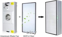 4x2 Laminar Flow Hood Lab Grade H14 0.3um HEPA Filter 99.999 Efficiency