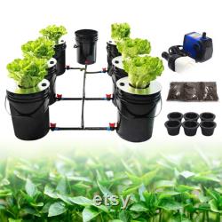 5-Gallon Hydroponics Grow 7 Pots System Recirculating Deep Water Culture DWC Hydroponic Growing System Home Gardening